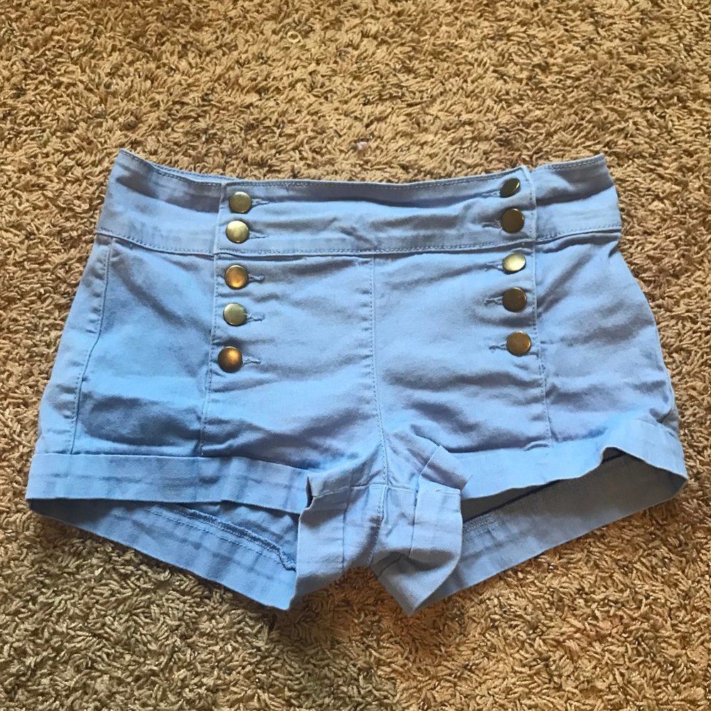 Forever 21 High waisted Button up jean shorts